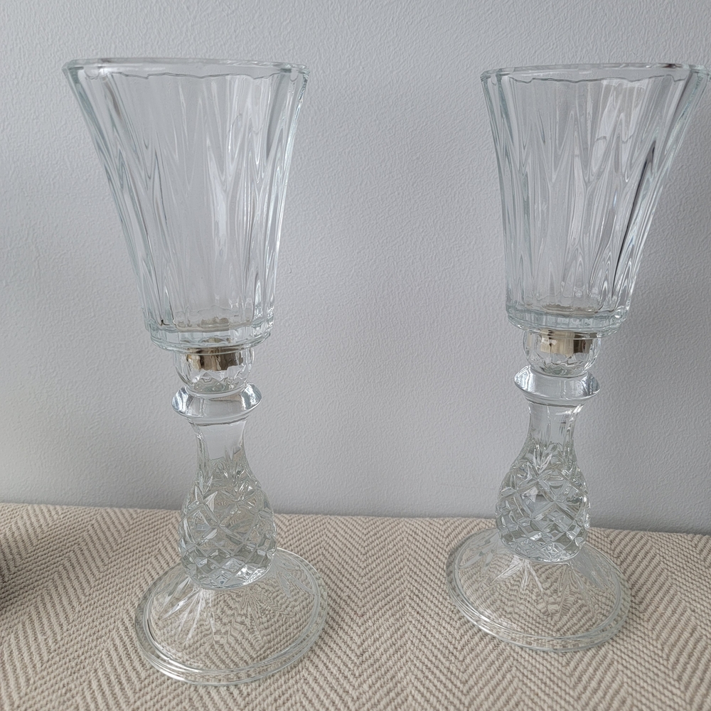 Elegant Crystal Candle Holders